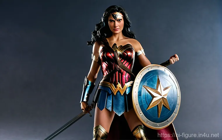 DC 코믹스 피규어 시리즈 분석 - Dynamic Batman Action Figure Display**
A highly detailed action figure of Batman, inspired by the Mc...