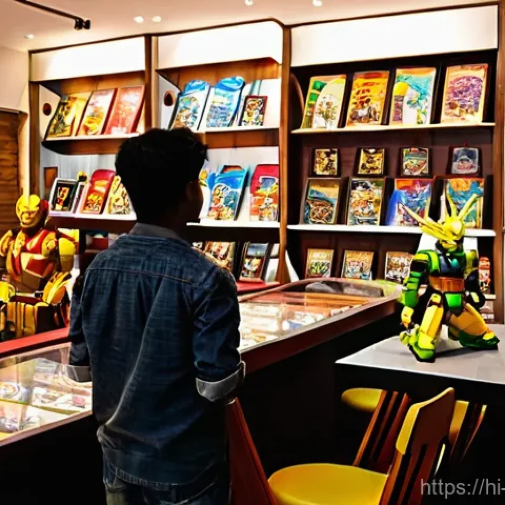 피규어 카페 및 동호회 정보 - **Prompt: Vibrant Figure Cafe in India**
    "A bustling, modern figure cafe located in a lively Ind...